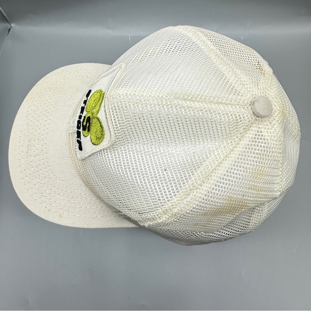 Vintage Steiger Tractors Mesh Snapback Hat White Green Logo – Farm Equipment Cap - Picture 4 of 6